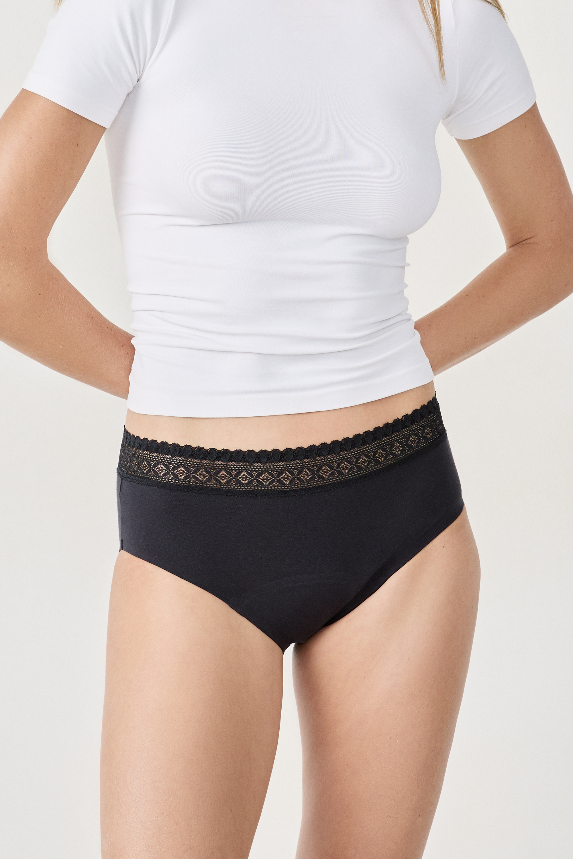 Baumwoll-Period-Boyshort - Mittlere Blutung