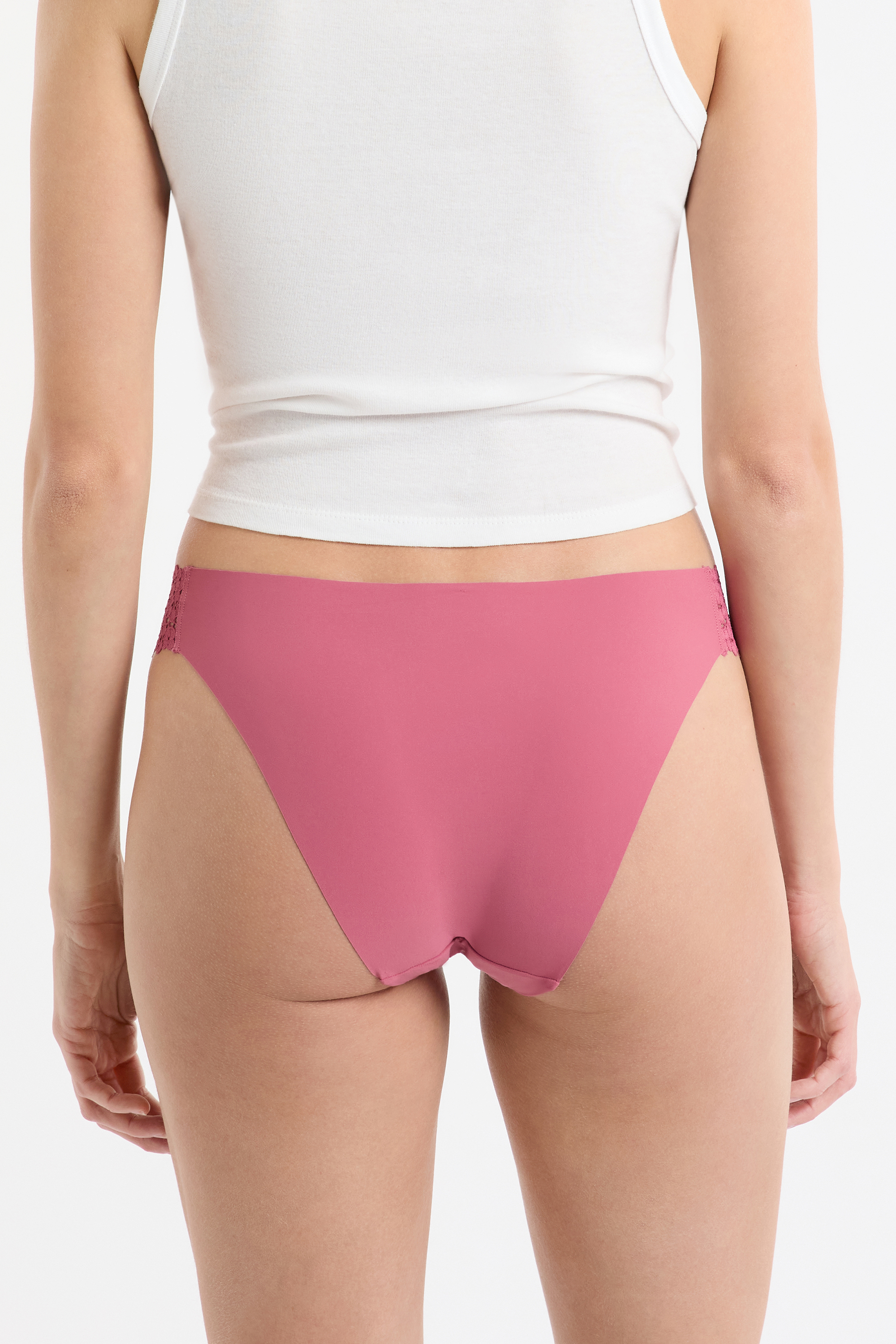 Microfaser- und Spitzen-Briefs
